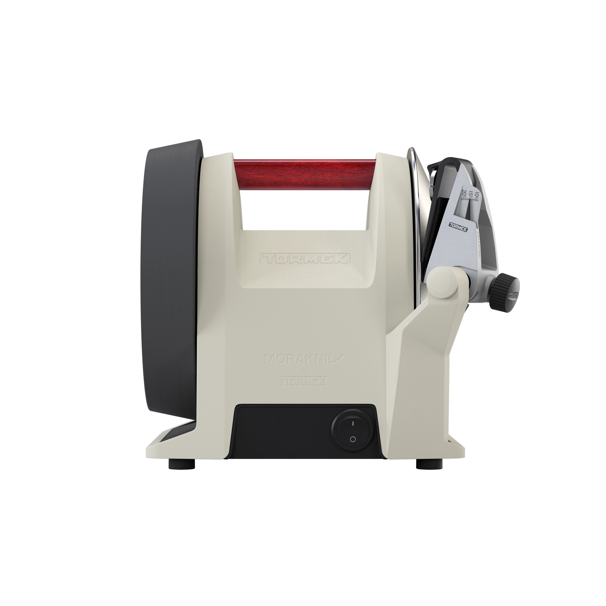 Front view of Tormek T-1 Morakniv 1891 Linen White