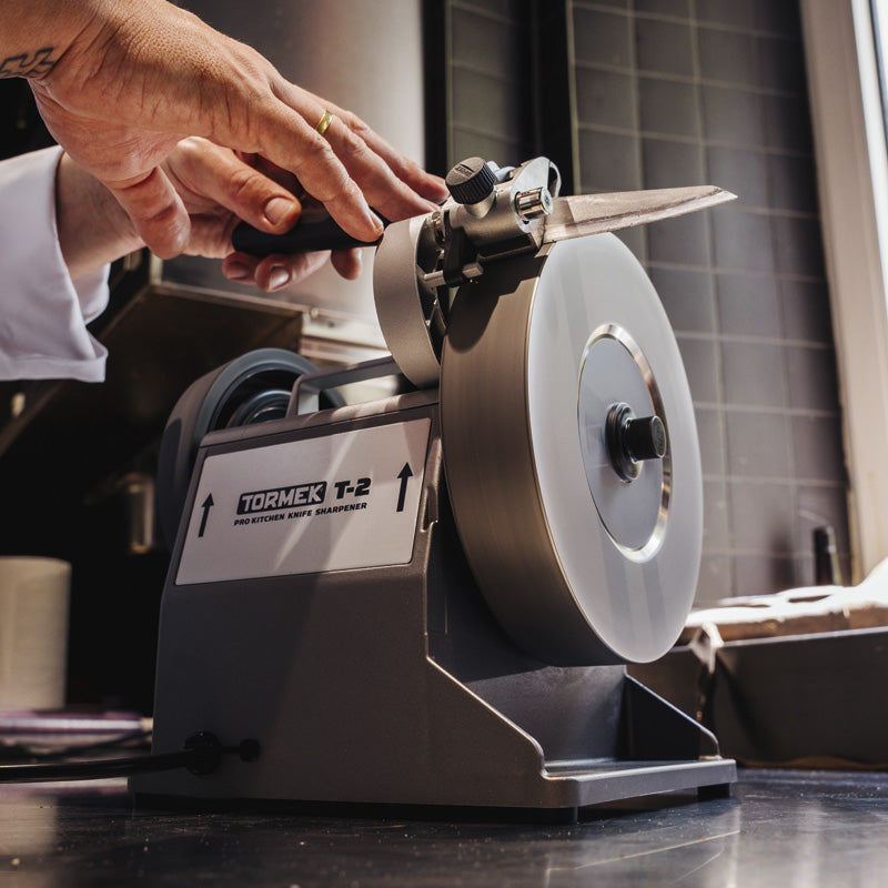 Tormek T-2 in use in Michelin Star restaurant Alte Liebe 